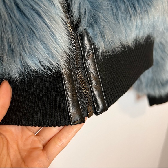 EXPRESS x Negin Mirsalehi Faux Fur Bomber Jacket. Size XS - Picture 7 of 11